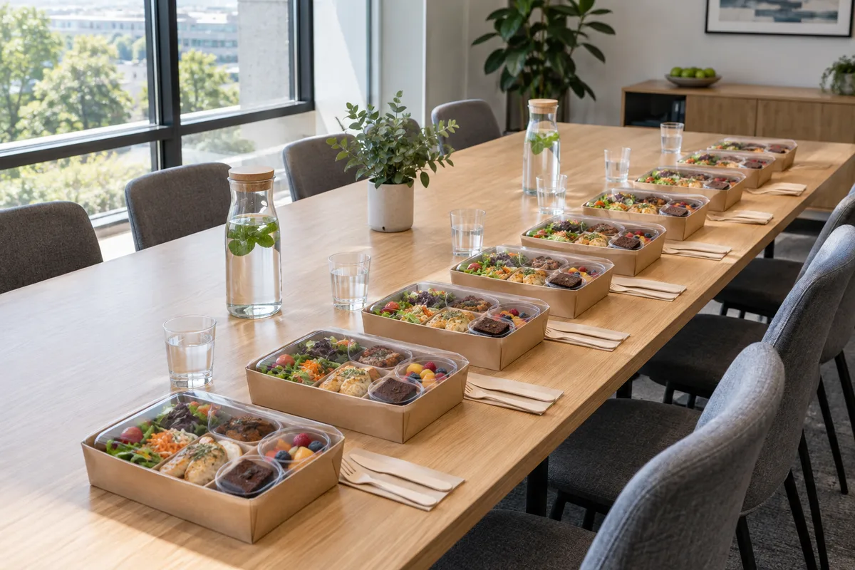 Plateau repas entreprise en réunion et en convention